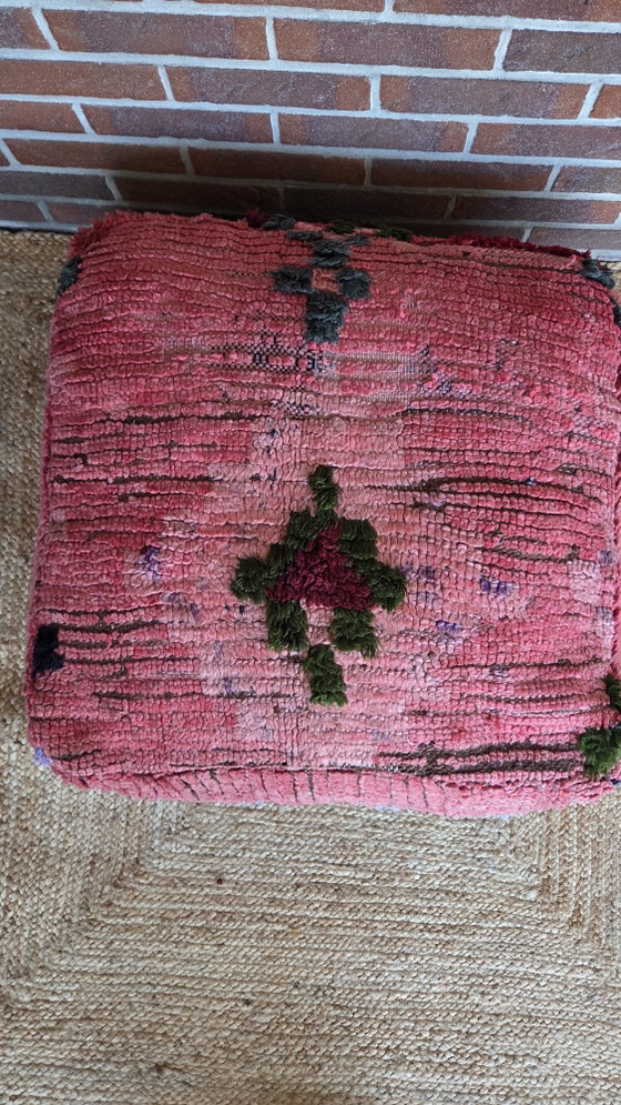 Pouf berbère vintage – Poufs & repose-pieds, Wool (photo 3 of 7)