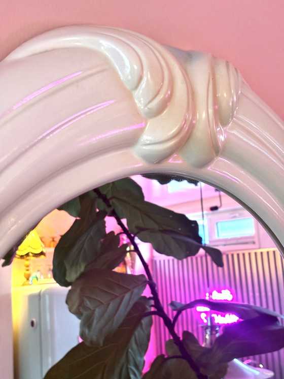 Image 1 of Miroir coquillage postmoderne iconique des années 1980 – 90×107 cm – Design vintage