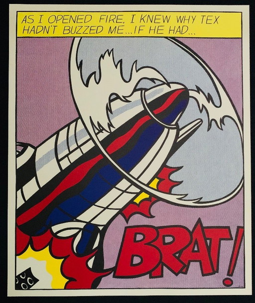 Roy Lichtenstein: "Triptychon, As I Opened Fire". 3-luik.