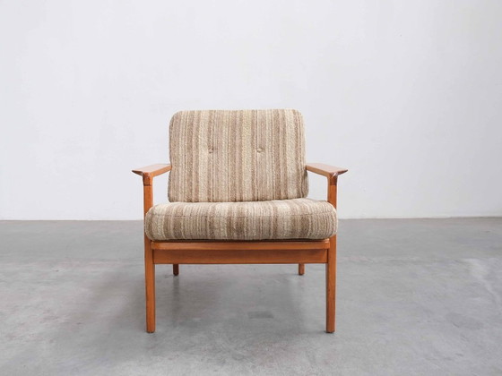 Image 1 of Ensemble de 2 chaises longues en teck style danois Mid-Century