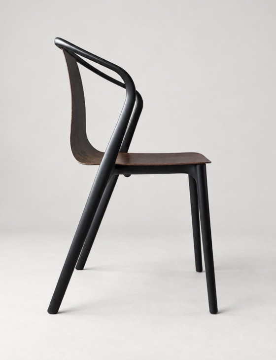 4x sedie di design Vitra Belleville Wood di Bouroullec – Sedie da pranzo, Legno (photo 11 of 15)
