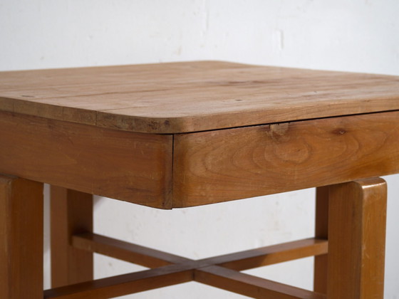 Tavolo da Lavoro in Legno Antico – Tavolino Europeo – circa 1920–1950 – Console, Rustic (photo 30 of 40)