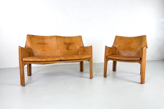 Image 1 of Set of 1 CAB 413 and CAB 414 by Mario Bellini for Cassina - 1970s