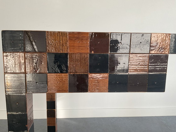 Original Piet Hein Eek – Waste Desk 60x60 (Brown/Natural Tones) – Top Condition With Invoice – Wood (photo 3 of 12)