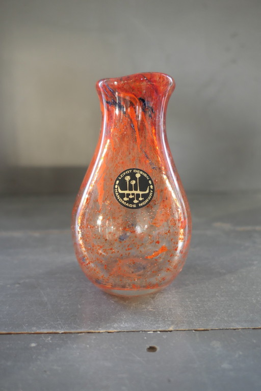 Vintage Lofot Design Handmade Norway Zware Vaas
