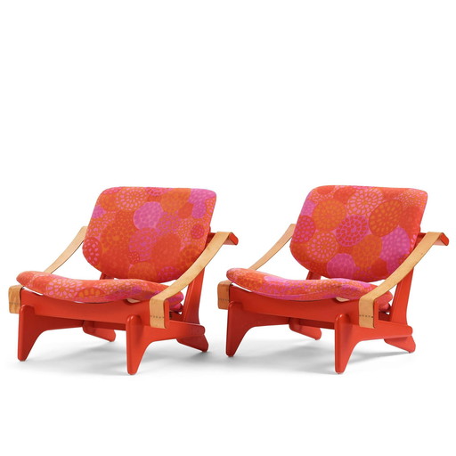 2 Rare Olof Ottelin ‘Jumbo’ Armchairs Model "174"