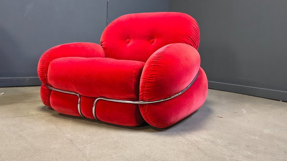 Image 1 of Ensemble de canapés « Okay » de style moderne du milieu du siècle, par Adriano Piazzesi, années 1970