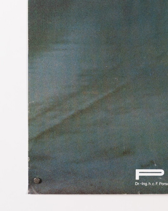 Image 1 of Porsche 6 Jahre Langzeit Garantie – 1976 – Original Vintage Porsche Poster by Werbeagentur Strenger – Mid-Century – 102x76cm