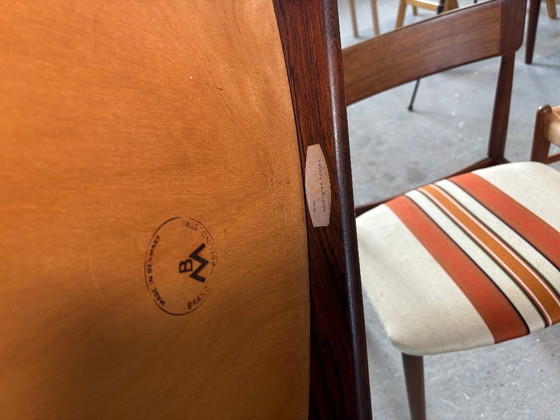 Image 1 of 2x Rosengren Hansen Model 39 Eetkamerstoelen — Palissander