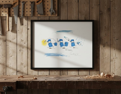 Schlote, Wilhelm - Artigiano - Giclée - firmato a mano