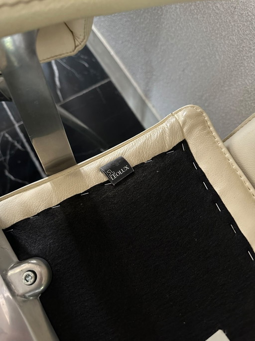 6x Leolux Eetkamer Stoelen Cremekleur – eetkamerstoelen, Leather (photo 2 of 5)