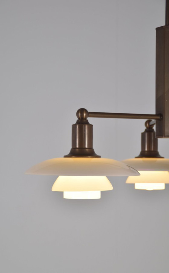 PH 2/1 kroonluchter door Poul Henningsen voor Louis Poulsen, jubileumeditie – Brass, Glass, Vintage (photo 3 of 10)