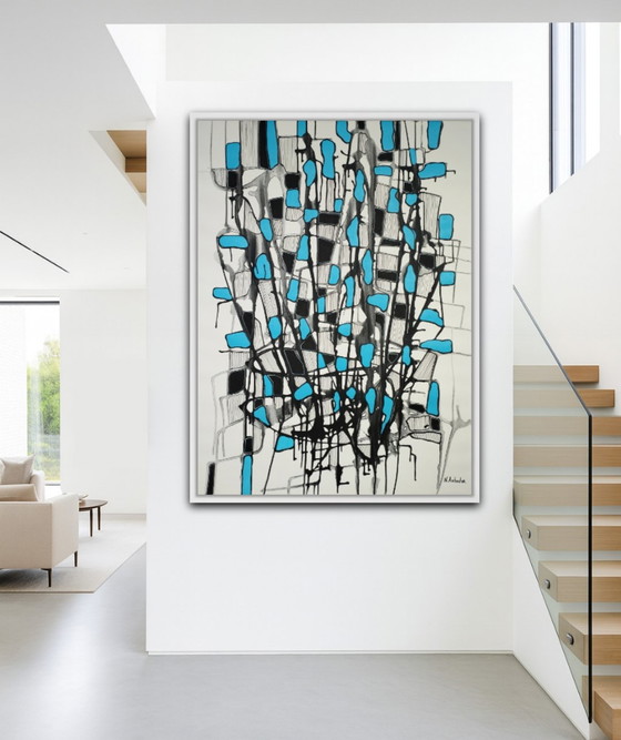 Image 1 of Natia Antadze Abstracte compositie XXL