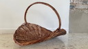 Vintage Rattan Log Basket