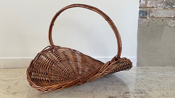 Image 1 of Vintage Rattan Log Basket