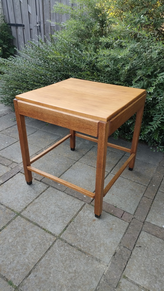 Image 1 of Amsterdamse School tafel vierkant art deco salontafel jaren 30