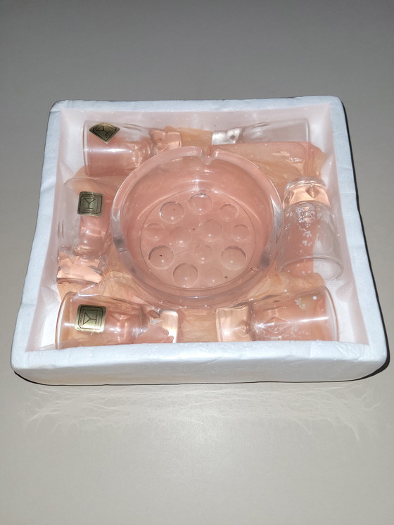 Image 1 of Set de 6 verres à cocktail avec cendrier