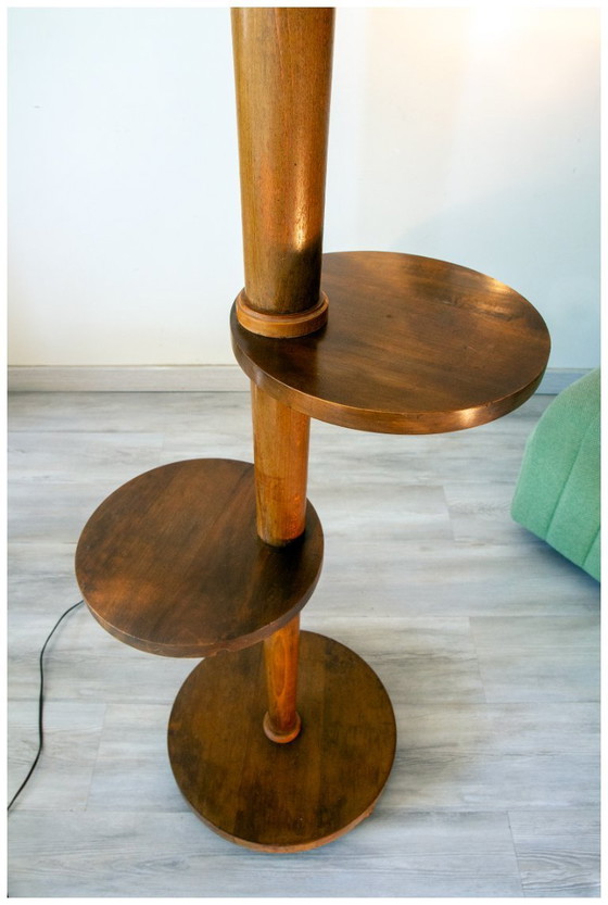 Image 1 of Art Deco vloerlamp voor bedienden uit de jaren 1940/50.