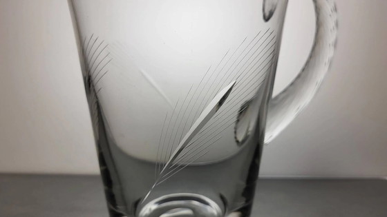 1960s crystal pitcher (wheat) – Glass & Decanter, Glass, Vintage (photo 2 of 7)