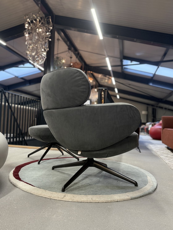 Image 1 of Poltrona Pode BiBo con Poef Neron Sesame Leather