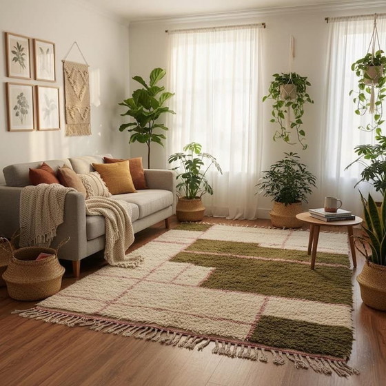 Image 1 of Traditioneller handgeknüpfter Berberteppich, 2,5 x 1,5 m