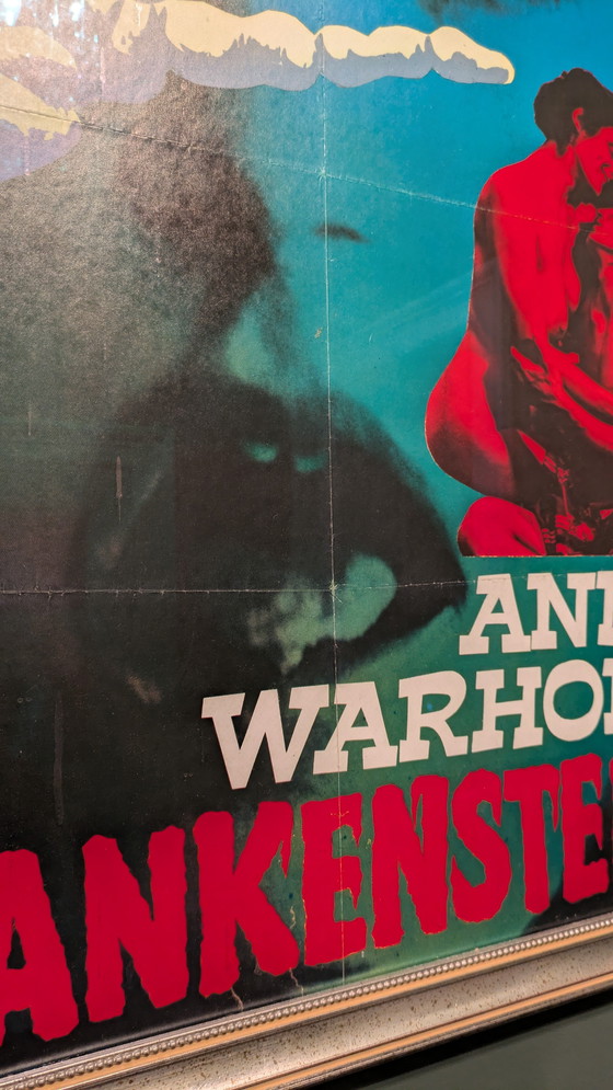 Image 1 of Andy Warhol's Frankenstein movie poster, vintage