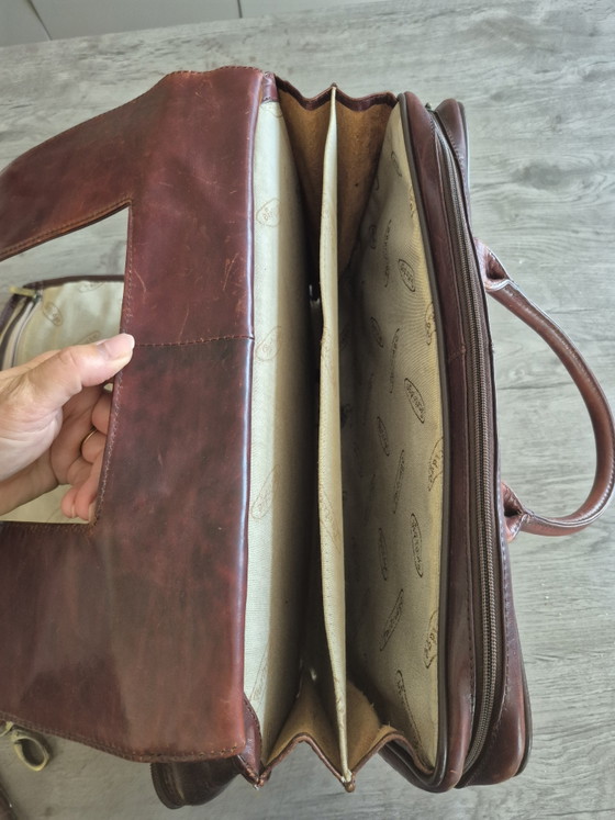 Image 1 of Sac pour ordinateur portable en cuir de perdrix