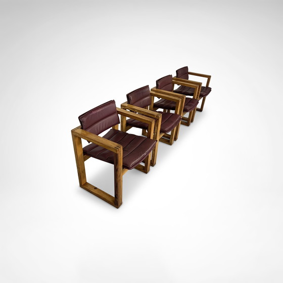 Image 1 of Fauteuil van Ate van Apeldoorn voor Houtwerk Hattem 1970, set van 4