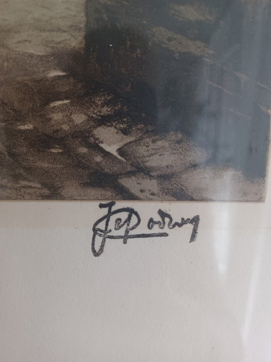 Image 1 of Jef Codron "Sérénité. Signed Etching 115/350
