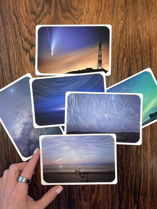 Coffret de cartes postales d'astrophotographie – 5 destinations exceptionnelles du ciel nocturne