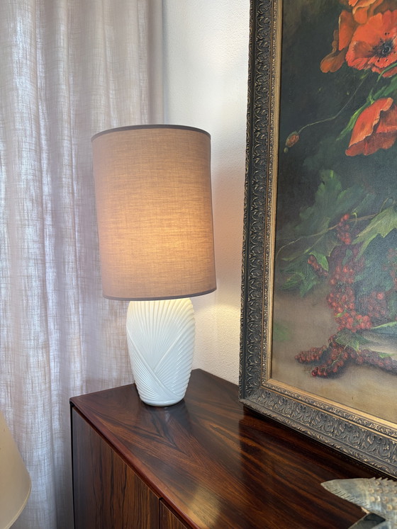 Vintage Art Deco Anchor Hocking Tafellamp/Vaas – Tafellampen, Glass, Textile (photo 4 of 9)