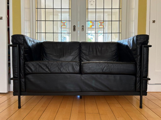 Divano a due posti in pelle Harvink