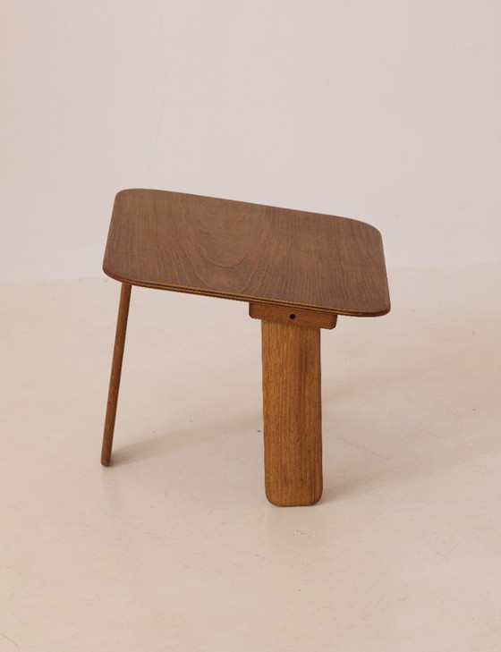 Image 1 of Kleine houten meditatietafel van Alain Gaubert, circa 1980