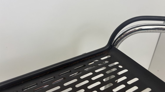 Image 1 of Carrello di servizio / carrello / carrello porta bevande in metallo con struttura in tubo d'epoca