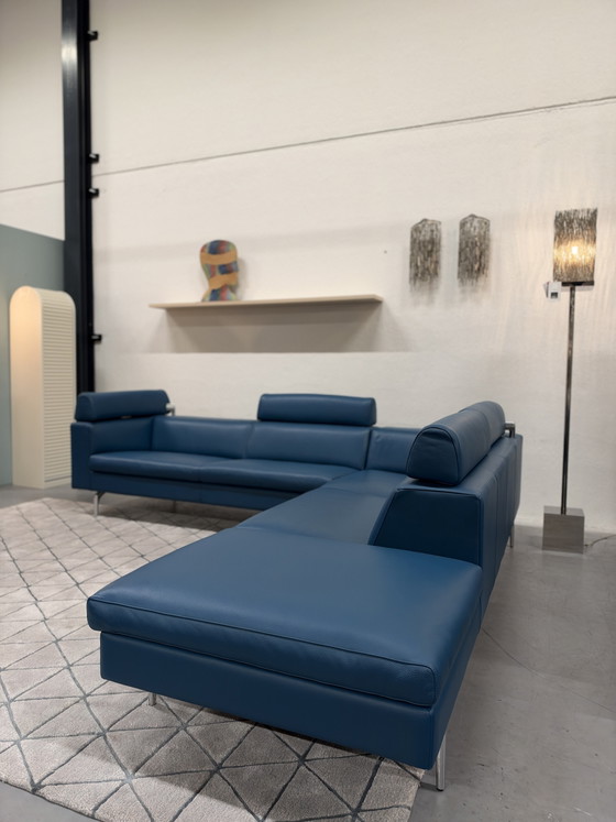 Leolux Horatio Divano Angolare Pelle Senso Teal 293x224, Divani angolari, Blu (foto 8 di 14)