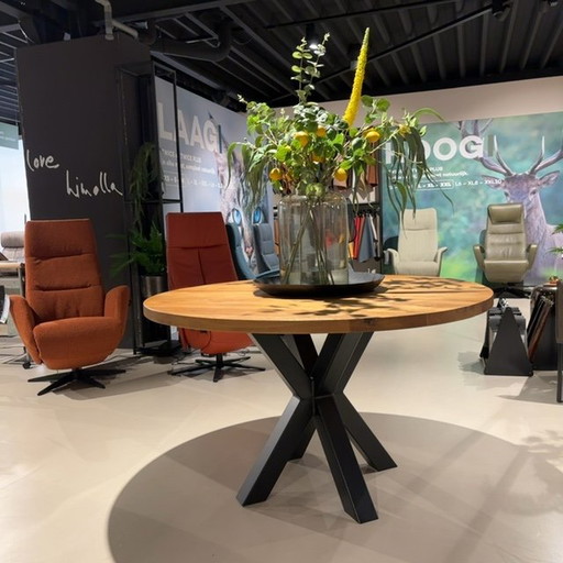 Color Metal Design dining table - Ø130