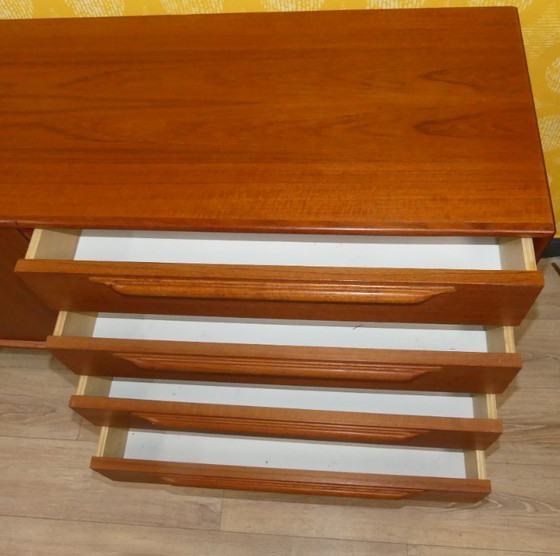 Image 1 of 60s TEAK sideboard RT Möbel Heinrich Riestenpatt mid century design retro sixties 2,25m RT 200 Type