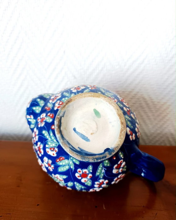 Image 1 of Vintage glazed ceramic teapot