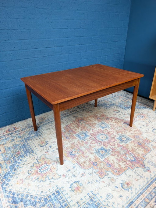 Mesa de comedor extensible vintage, años 60