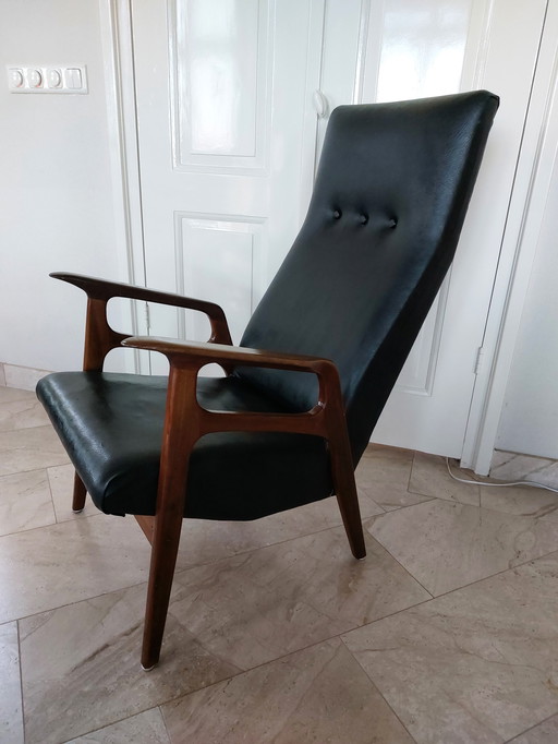 Fauteuil lounge danois vintage, années 1950/1960