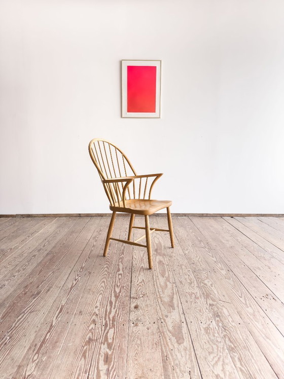 Image 1 of Fauteuil CH 18A en Chêne par Frits Henningsen pour Carl Hansen