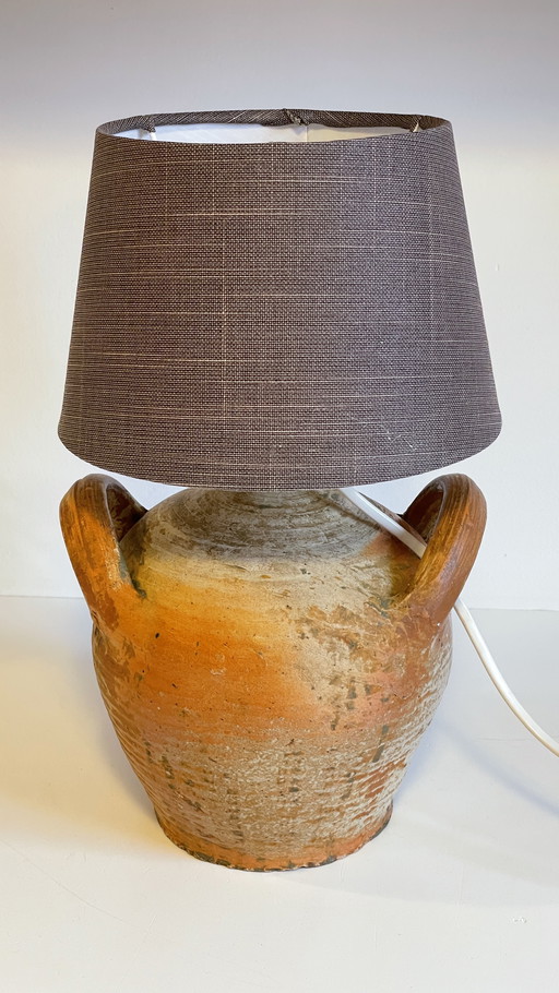 Lampe Aus Französischer Töpferei Vintage