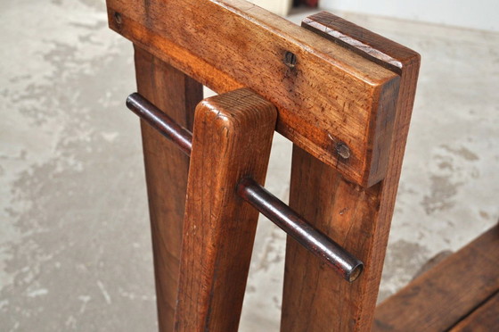 Image 1 of Antieke eiken transportkar eind 19de eeuw