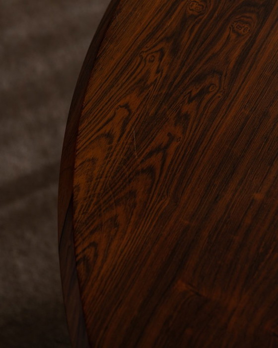 Image 1 of Vintage Rosewood Coffee Table (Model 283) by Johannes Andersen for CFC Silkeborg | Danish Modern Round Table