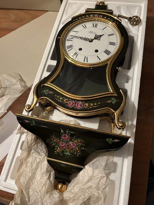Swiss handpainted clock - Eluxa Louis XIV 58cm