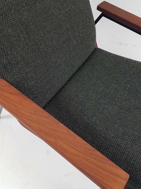 Image 1 of Vintage Rob Parry armchair, De Ploeg wool fabric, green, new