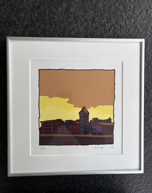 Usine Verkade. Sérigraphie de Wim Van Willegen