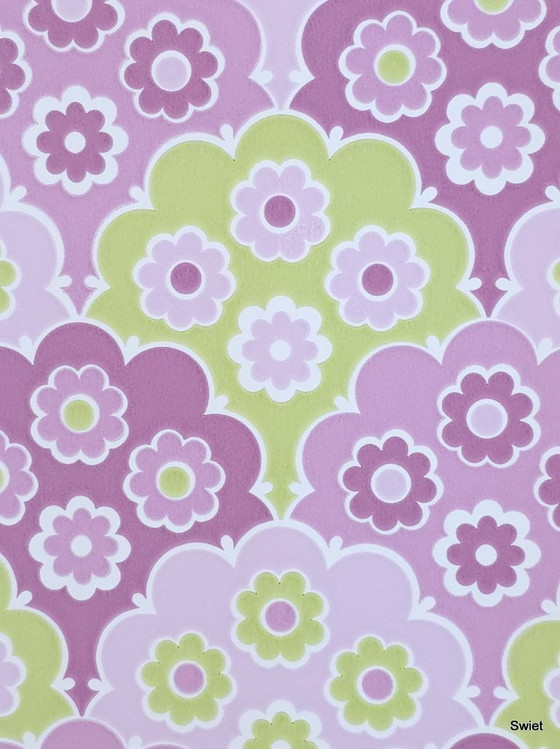 14308 Papier peint floral style rétro vintage rose Inke – Décorations murales, Paper (photo 3 of 6)