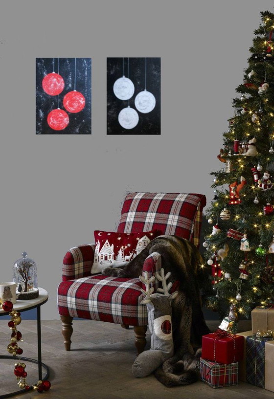 Image 1 of 2 Kerstschilderijen