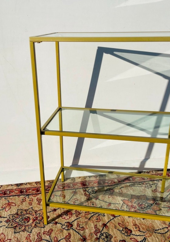 Image 1 of Contemporary gold-colored rack